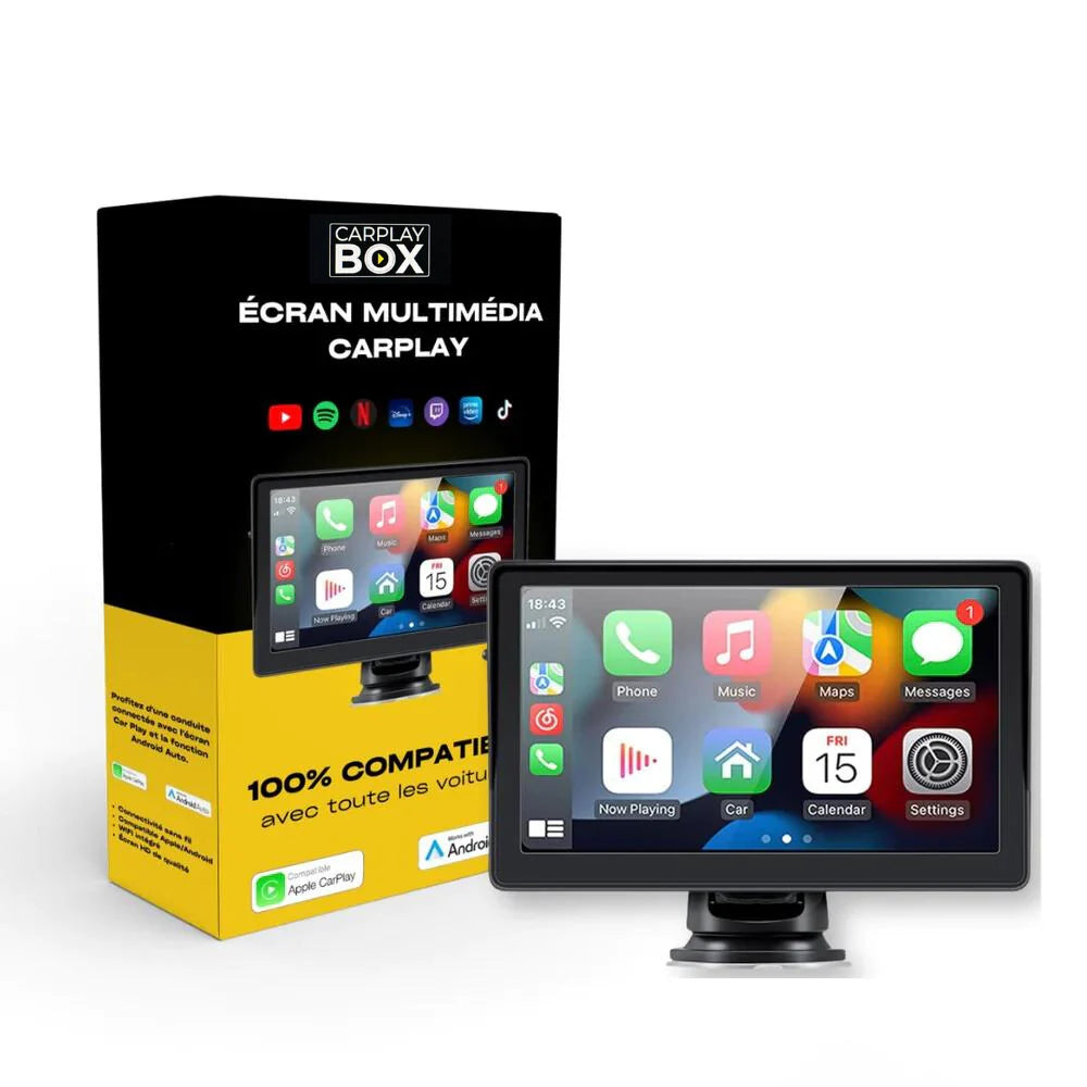 Carplay GPS Android Auto ecran large waze spotify